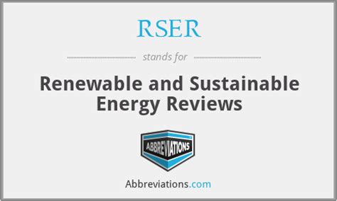 renewable and sustainable energy reviews abbreviation.